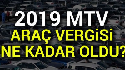 2019 Yılı Motorlu Taşıtlar Vergisi Ne Kadar Oldu?