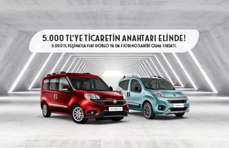 5 bin peşin veya 0 faizli Fiat Doblo,Fiorino ve Egea kampanyaları.